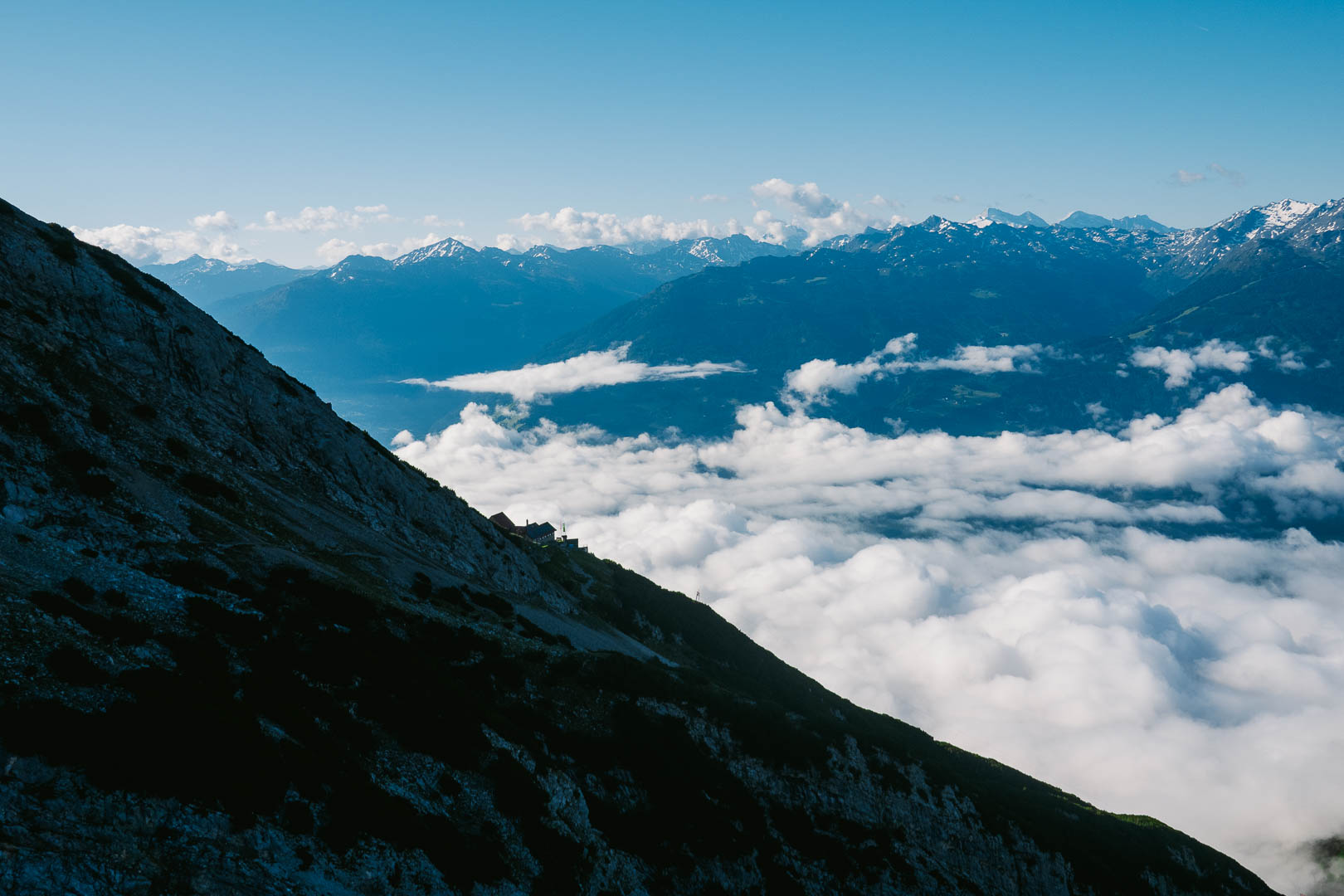 Bettelwurfe Hut in the morning
