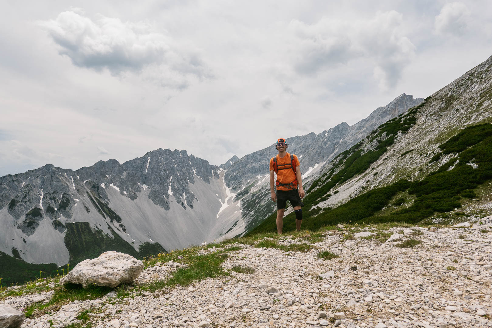 At Lafatscherjoch, looking back towards Stempeljoch