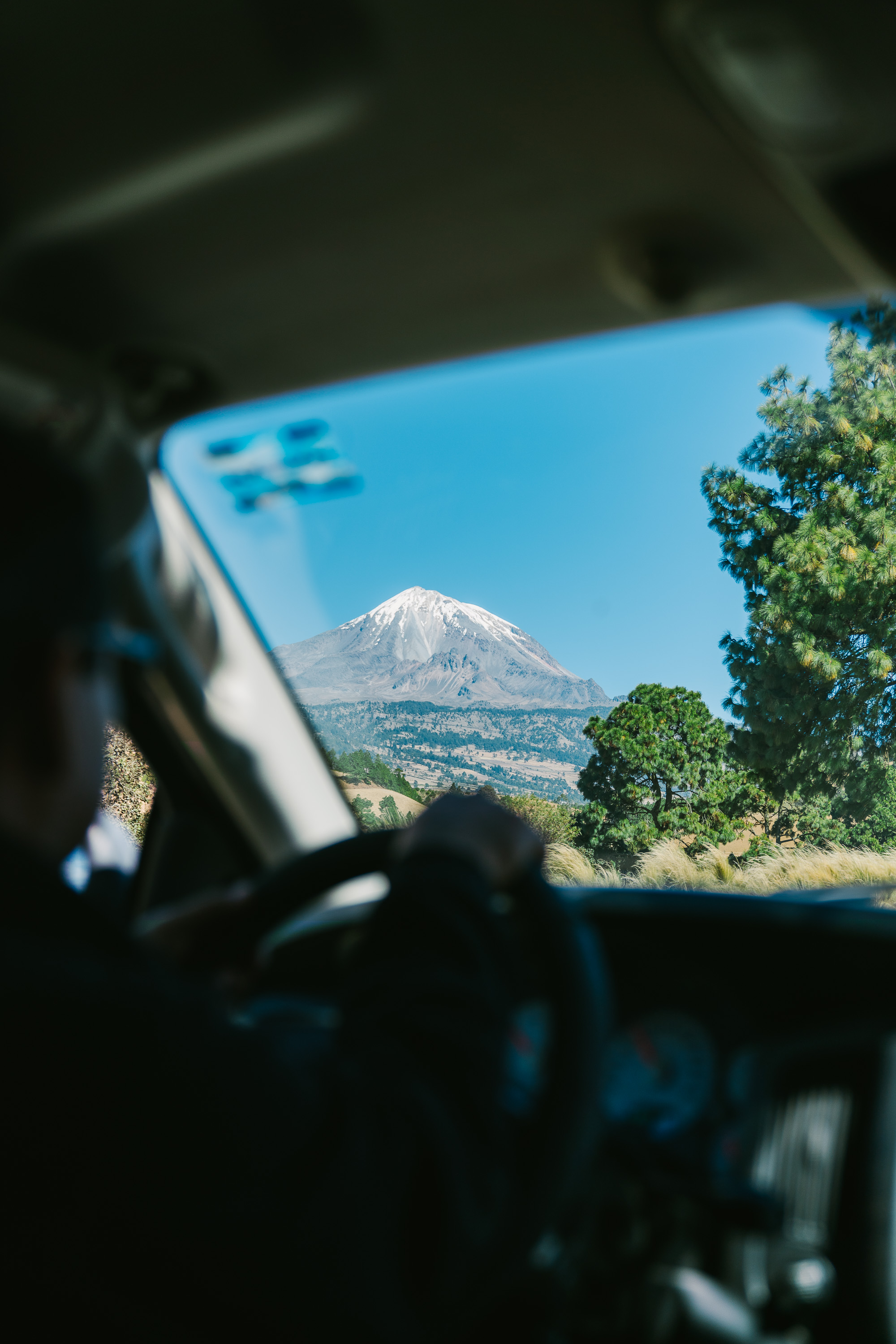 Driving to the South trailhead of Orizaba