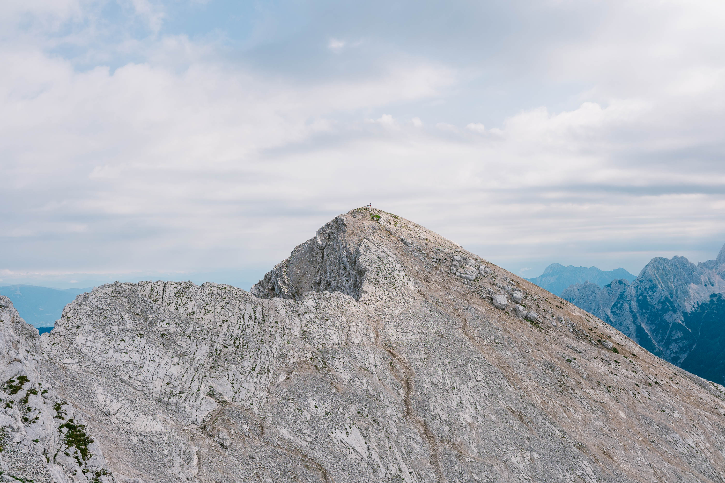 Looking back at Mala Mojstrovka from further down the ridge