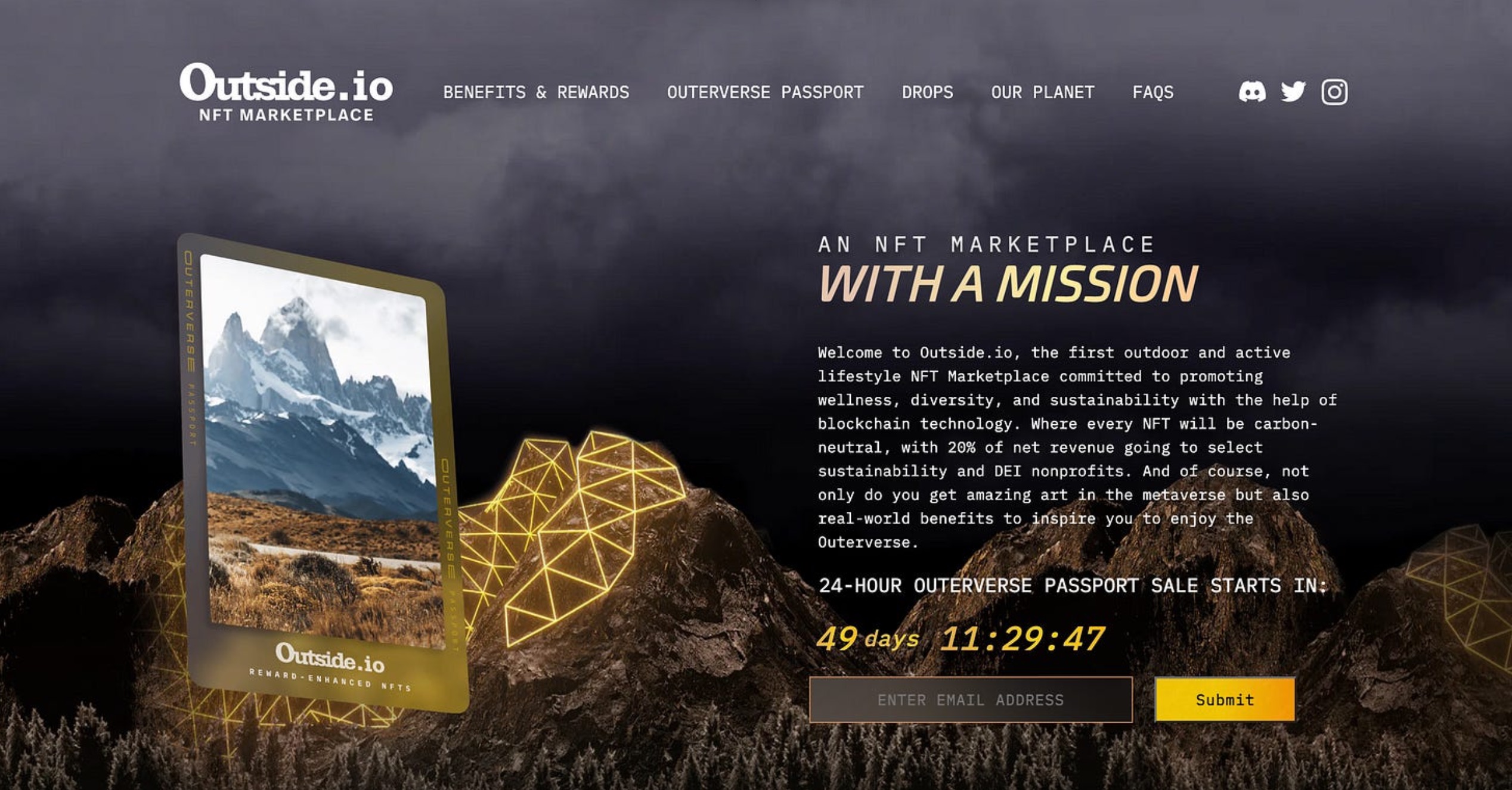 Outside Magazine launches a new NFT initiative