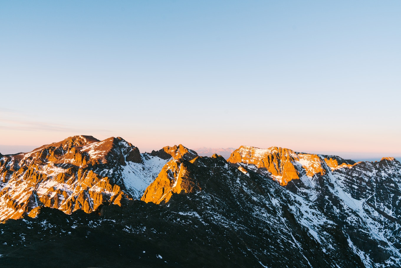 Sunrise on Jebel Toubkal