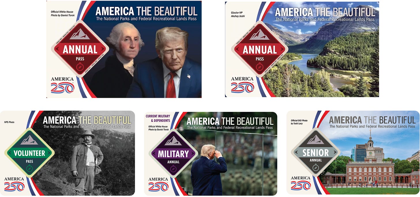 New designs for park passes revealed by DOI